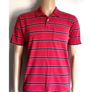 ABERCROMBIE & FITCH RED STRIPED SHIRT
